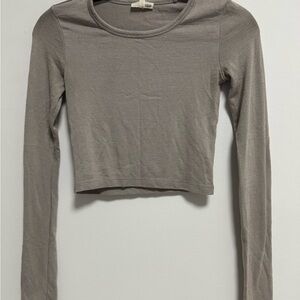 Women's Long Sleeve Crop Top Wilfred